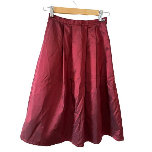 Vintage Y2K Portofino High waisted Taffeta Midi Ball skirt - Picture 1 of 7